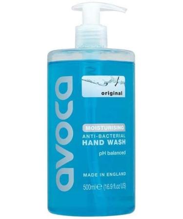 Avoca Original Moisturising Anti-Bacterial Hand Wash 6x500ml - Buy Online on GoSupps.com