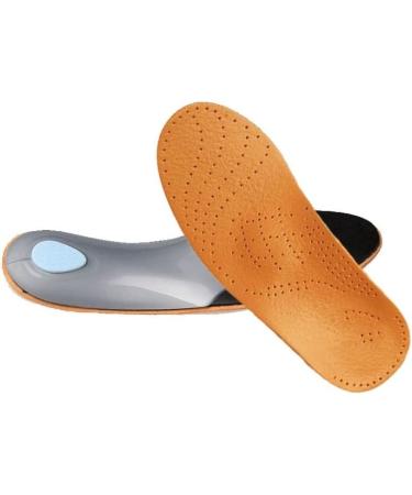 Shop Leather Orthotic Insoles for Flat Feet & High Arch Support | EU 45 46 Orthopedic Shoe Soles - Buy Online on GoSupps.com