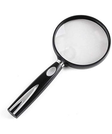 Magnifier Magnifying Glass Magnifier Handheld Magnifier Tablet Elderly Child Reading Reading Magnifier HD Glass High Power Optical Magnifier (Diameter 110mm) (Diameter 11