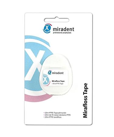 Mirafloss Tape Dental Floss 20m Pack of 3 (3x 20m)