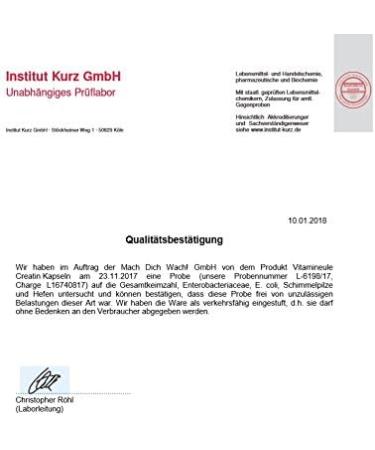 Creatin Capsules 450mg - Pure Vegan Creatine Monohydrate - High-Dose Additive-Free Laboratory Tested for Muscle Building | vitamineULE  - Buy Online on GoSupps.com