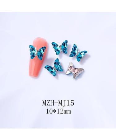 3D Nail Art Rhinestone Crystal AB Butterfly Charms Sparkle Nail Decoration Jewerlry Hand Craft DIY Accessories (MJ15) - Buy Online on GoSupps.com