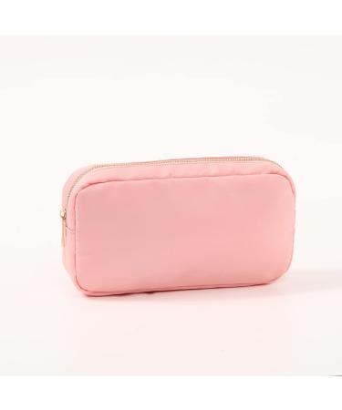 YogoRun Large Makeup Pouch Bag Travel Cosmetic Nylon Zipper Pouch for Women/Girls/Teens (Pink, L) - Buy Online on GoSupps.com