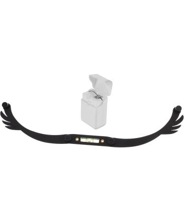 Healeved 4pcs Eyebrow Bleaching Kit Eyebrow Stencil Microblading Ruler Eyebrow Ruler Aluminum Alloy Black - Buy Online on GoSupps.com