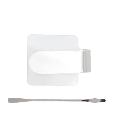 Buy Transparent Cosmetic Acrylic Mixing Palette & Spatula Set for Nail Art | Best Makeup Mixing Tools - Buy Online on GoSupps.com