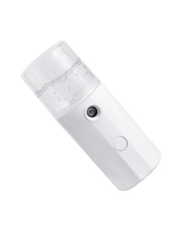 WOONEKY 1pc Hydrating Instrument Cool Facial Mister Mist Sprayer Mini Mister Electric Face Steamer Abs White