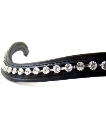 High-Quality Black/White Leather Bridle with Reins for Thoroughbreds | Amber International Shipping - Buy Online on GoSupps.com