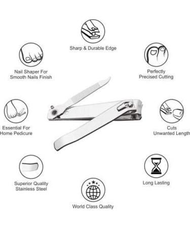 Nail Clipper Made with Heavy Duty Stainless Steel Suitable for Thick Fingernail Toenail Men Women - Buy Online on GoSupps.com