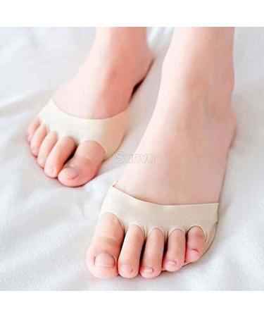 Moonlight Star Five Toes Forefoot Pads - Beige | High Heel Half Insoles for Women | Callus & Corn Relief | Shock Absorbing Toe Pad Inserts - Buy Online on GoSupps.com
