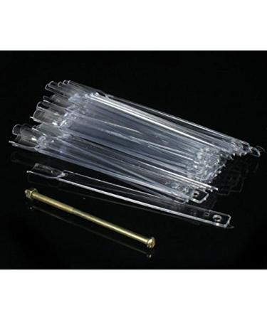Yueton 2 Set 100 Tips Transparent Fan-shaped Nail Art Display Practice Sticks Tool - Buy Online on GoSupps.com