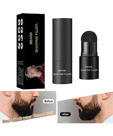 Beard Filler for Men Beard Bushy Powder Beard Shaping Filler- Black and Brown Beard Filling Pen Enhance Facial Beard Kit Mustache Repair Shape Water Proof Long Lasting Coverage (Black) - Buy Online on GoSupps.com