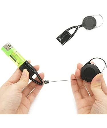Vogely 10Pcs Silicone Lighter Holder Sleeve Clip Lighter Protective Cover Smoking Accessories with Retractable - Buy Online on GoSupps.com