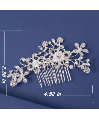 Bridal Hair Accessories bridesmaid hair accessories Pearl Wedding Hair Accessories Crystal Bridal Hair Piece Bridal Hair Accessories Fashion Retro Elegant Ladies Hair Accessories - Buy Online on GoSupps.com