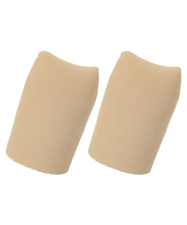 FOMIYES Gel Toe Caps Head Tubes Sleeves 2pcs Elastic Fabric Lined with Silicone Protectors and Calluses Remover for Pressure Sneaker Silicone Gel Silicone Gel Silicone Gel 2.7x4cm
