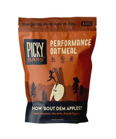 Picky Bars Picky Oats Performance Oatmeal with Protein, How Bout Dem Apples, 19.9 Oz (8 Servings) How 'Bout Dem Apples 19.9 Ounce (Pack of 1)