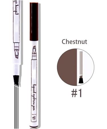 SUIOPPYUW 1ML Eyebrow Pencils Waterproof MultiColor Eye Brow Makeup Cosmetics Presents Supplies for Professionals Beginners Chestnut - Buy Online on GoSupps.com