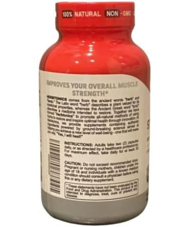 Herbtonics Testosterone Booster for Men - Vegan Size & Stamina Enhancement Pills with Ginseng & Tribulus Terrestris - Buy Online on GoSupps.com