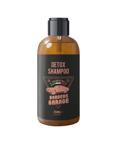 Veana Barbers Garage exclusive detox shampoo 250 ml Italian details deep cleansing contains green clay hemp grapefruit and travel extracts reduces excess sebum