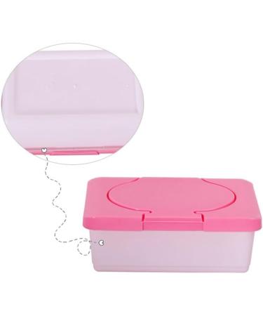 Tainrunse Wet Tissue Box Smooth Surface Multifunctional Helpful 80Pcs Large Capacity Wet Wipe Box Pink - Buy Online on GoSupps.com