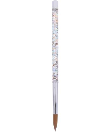 Hfourhnik 2Pc Rose Gold Kolinsky Sable Acrylic Nail Brush with Liquid Flow Glitter Nail Art Brush for Nail Art Tool 14 - Buy Online on GoSupps.com