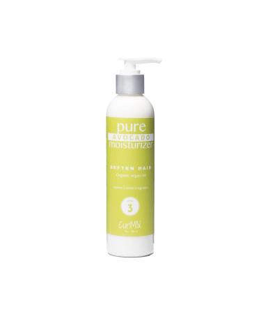 CurlMix Organic Moisturizer for Curly Hair with Avocado and Argan Oil - Softens - Lemon Creme - 8 fl oz