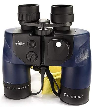 Barska Deep Sea 7x50 Waterproof Marine Binoculars with Internal Rangefinder & Compass Regular - Buy Online on GoSupps.com