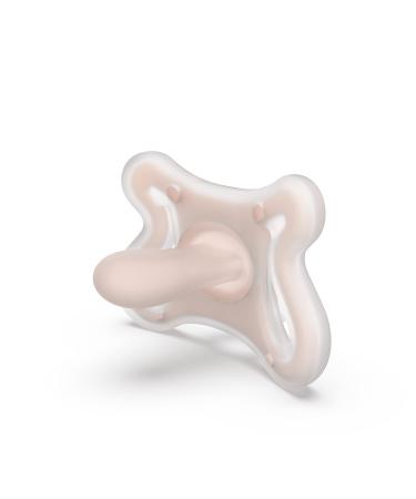 Suavinex Zero Zero pacifier for newborns with symmetrical teat 0-6 months 1 piece pink 9.3 x 6.3 x 6 cm
