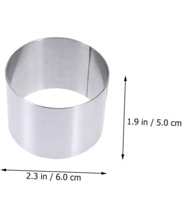 Zerodeko 12 Pcs Mousse Circle Mousse Making Molds Cheese Baking Ring Mold Non-Stick Baking Plate Round Art Baking Pan Round Cake Pan Cake Ring Mold Stainless Steel Household Micro-Wave Oven Silver 6x2pcs 6X6X5CMx2pcs - Buy Online on GoSupps.com