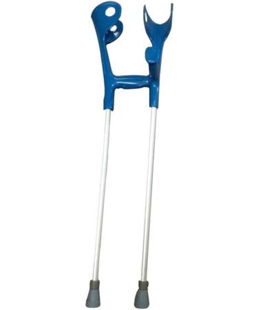 Adult Elbow Forearm Crutches Portable Medical Arm Cuff Crutch Walker with Height Adjustable Lightweight Aluminum Alloy Gray Fashionable Bathing in Sunlight Blue - Buy Online on GoSupps.com