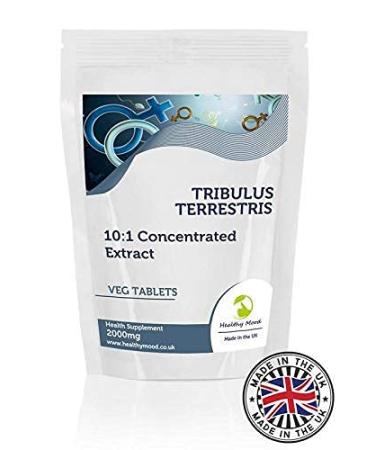 Tribulus Terrestris 2000mg 10:1 Concentrated Extract Veg 30 Tablets Health Supplement Nutrition - Healthy Mood