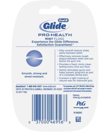 Glide Pro-Health Mint Floss 50 m - Superior Dental Care for Fresh Breath | International Shipping Available - Buy Online on GoSupps.com