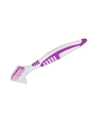 Syrisora 2 Pack Denture Cleaning Brush Oral Care Double Sided Toothbrush Removes Plaque