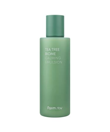 FARMSTAY TeaTree Biome Calming Emulsion -Daily Hydrating Face Moisturizer Korean Skin Care Calming and Soothing for Sensitive Skin Strengthen Skin Barrier for Women&Men Teenagers6.76 Fl.Oz