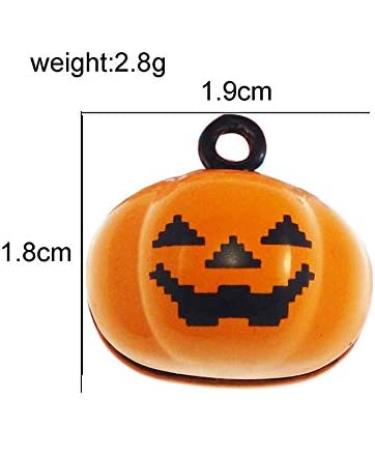 10Pcs Laughing Pumpkin Bells Pet Collar Charm Halloween Party Decoration & Jewelry Pendants - Buy Online on GoSupps.com