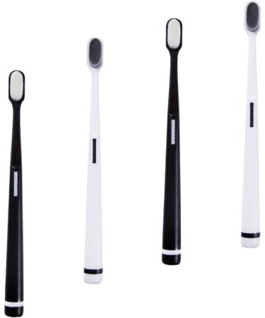 Minkissy 8 Pc Wangan Hair Toothbrush Set - Black Toothbrushes for Adult Oral Care | Effective Tooth Hygiene & Cleaning Brush - Buy Online on GoSupps.com