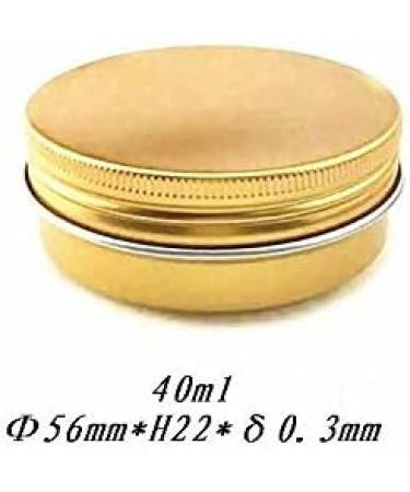 6 Pack 40ml Gold Aluminum Round Lip Balm Makeup Containers Jars with Screw Lid for Beauty Products 40ml - Buy Online on GoSupps.com
