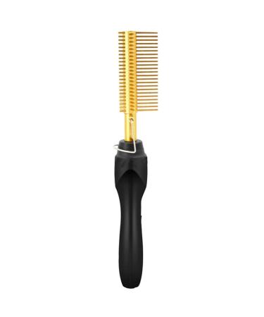 Electric Hair Straightener Curler Hot Electric Heating Multifunction Wet dry Comb for Black Hair Style2 multifunctional straightening curler
