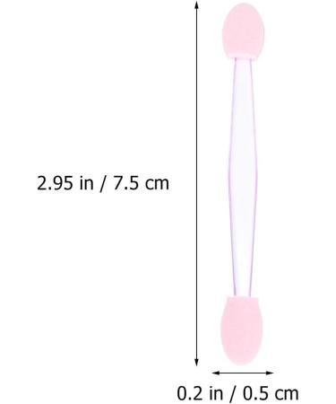 Beaupretty 100pcs Eye Shadow Stick Dual Side Eyeshadow Cosmetic Rubber Cotton Lip Brush Double Head Woman Pink - Buy Online on GoSupps.com