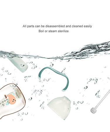 TOP MAMA 8 oz PPSU Baby Learning Cup with Suction Tube & Handles - 2 Nozzles, Anti-Overflow, Suitable for 6 Months+ - Pink Straw Cup - Buy Online on GoSupps.com