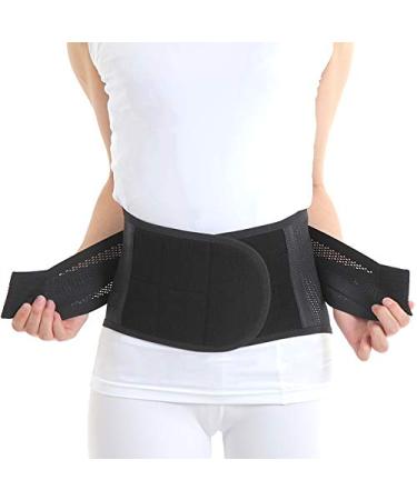 AIRLIFT Lumbar Support Belt - Adjustable Back Brace - Instant Lower Back Pain Relief for Men and Women (M)
