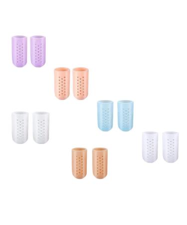 minkissy 6pairs and Calluses M Hammer Big Guard Men for Covers Cap: Corns Guards Blister Breathable Anti- Cover Toenails Protectors Wear-Resistant Practical Cushions Sleeves Supple Elastic As Shown 4.5x2.2cm