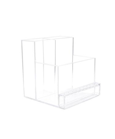 Transparent Nail Drill Grinding Bit Organizer 10 Hole Holder Grinder Organizer Plastic Durable And Stable Large Size Suitable For Nail Salon Nail Diy