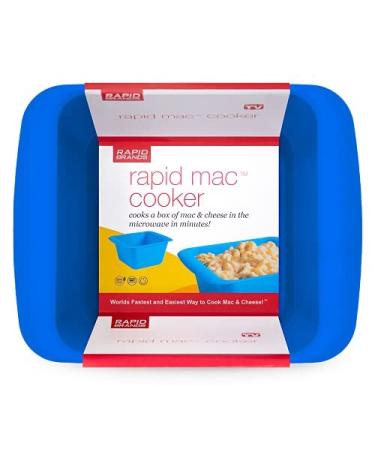 Rapid Mac Cooker - Microwave Macaroni & Cheese in 5 Minutes - Dorm, Small Kitchen, Office - Dishwasher-Safe, BPA-Free - Blue 1-Pack - Buy Online on GoSupps.com