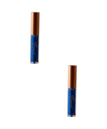 Balacoo 2pcs Waterproof Eyeliner Pencil Glitter Eyeshadow Women Eyeliner Metal Water Proof Miss Liquid Pen 1 count (Pack of 1) As Shownx2pcs