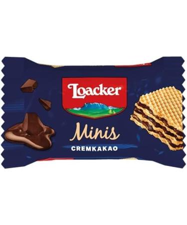 Loacker Minis Crispy Wafers Hazelnut Vanilla Biscuits Chocolate 80 Minis Wafers - Buy Online on GoSupps.com