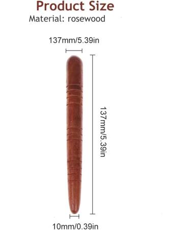 Massage Wood Tools: Acupressure Pen & Trigger Point Massager for Pain Relief | Muscle Roller for Back Shoulder & Foot Relaxation - Buy Online on GoSupps.com