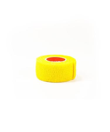 First Aid 4 Sport Latex Free Cohesive Bandage - 7.5cm x 4.5m Yellow - 1 Roll Yellow 7.5 Centimetres