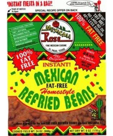 Mexicali Rose Instant Fat-Free Homestyle Refried Beans 7oz (Pack of 3)