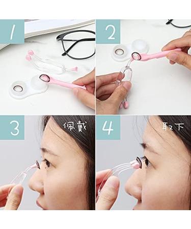 MUDOR Soft Contact Lens Remover Tool - Tweezers and Scoop for Easy Lens Insertion and Removal (Transparent) - Buy Online on GoSupps.com