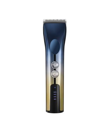 Professional Hair Electric Hair Clipper Rechargeable Silent Adult High-Power Electric Shaver Blue As shown Blue